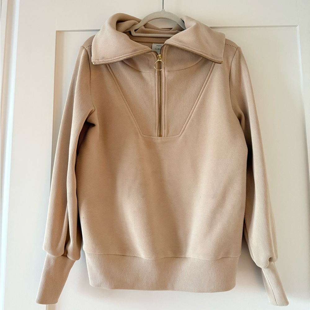 Varley Light Tan Zip-Up Jacket